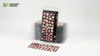 Gamers Grass Lotus Flower blister pack with uncut carrier sheet showing all 42 flower petal groups
