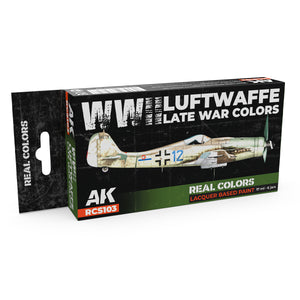 AK Interactive Real Colors WWII Luftwaffe Late War Colors Set RCS103 packaging