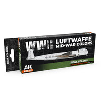 AK Interactive Real Colors WWII Luftwaffe Mid-War Colors Set RCS102 packaging
