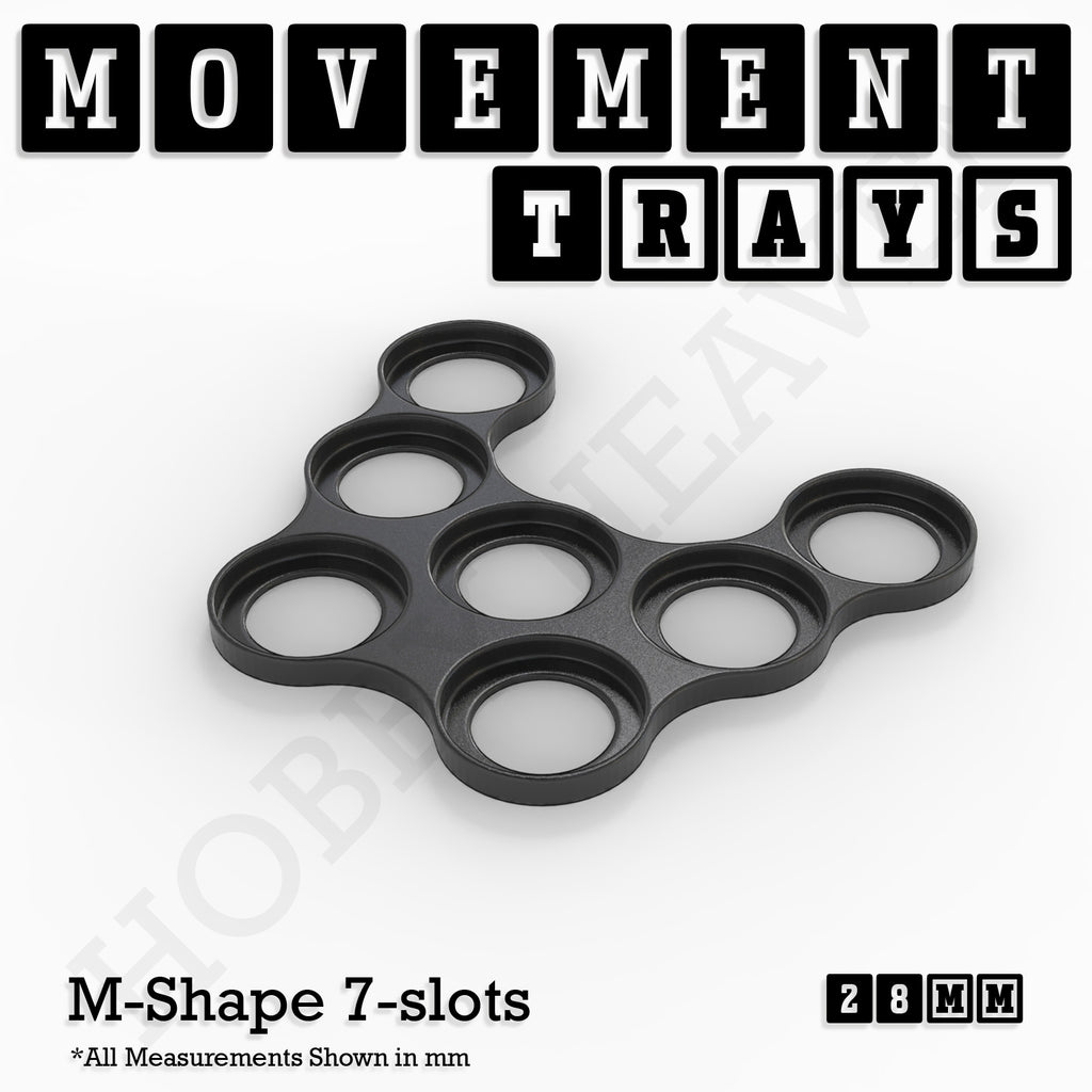 28mm Movement Trays for Tabletop Games | Wargaming | Full Range