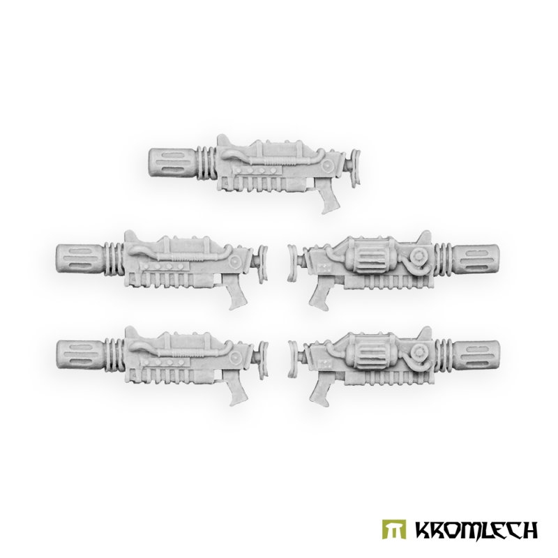 Five Kromlech Magma Rifles in pale resin