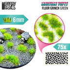 Green Stuff World Martian Fluor Tufts 6 mm – Neon Alien Grass Range (Choose Colour) – 75 Self-Adhesive Tufts