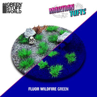 Green Stuff World Martian Fluor Tufts 6 mm – Neon Alien Grass Range (Choose Colour) – 75 Self-Adhesive Tufts
