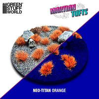 Green Stuff World Martian Fluor Tufts 6 mm – Neon Alien Grass Range (Choose Colour) – 75 Self-Adhesive Tufts