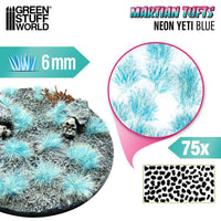 Green Stuff World Martian Fluor Tufts 6 mm – Neon Alien Grass Range (Choose Colour) – 75 Self-Adhesive Tufts