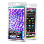 Sulley Purple-Blue Martian Tufts blister pack: 75 tufts, 6 mm, on a white backing sheet