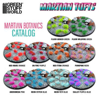 Green Stuff World Martian Fluor Tufts 6 mm – Neon Alien Grass Range (Choose Colour) – 75 Self-Adhesive Tufts
