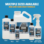 Full Medea Iwata Airbrush Cleaner product range in multiple sizes from 4oz to 1 gallon