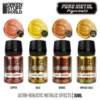 Green Stuff World Metallic Pigments Set – 4×30ml