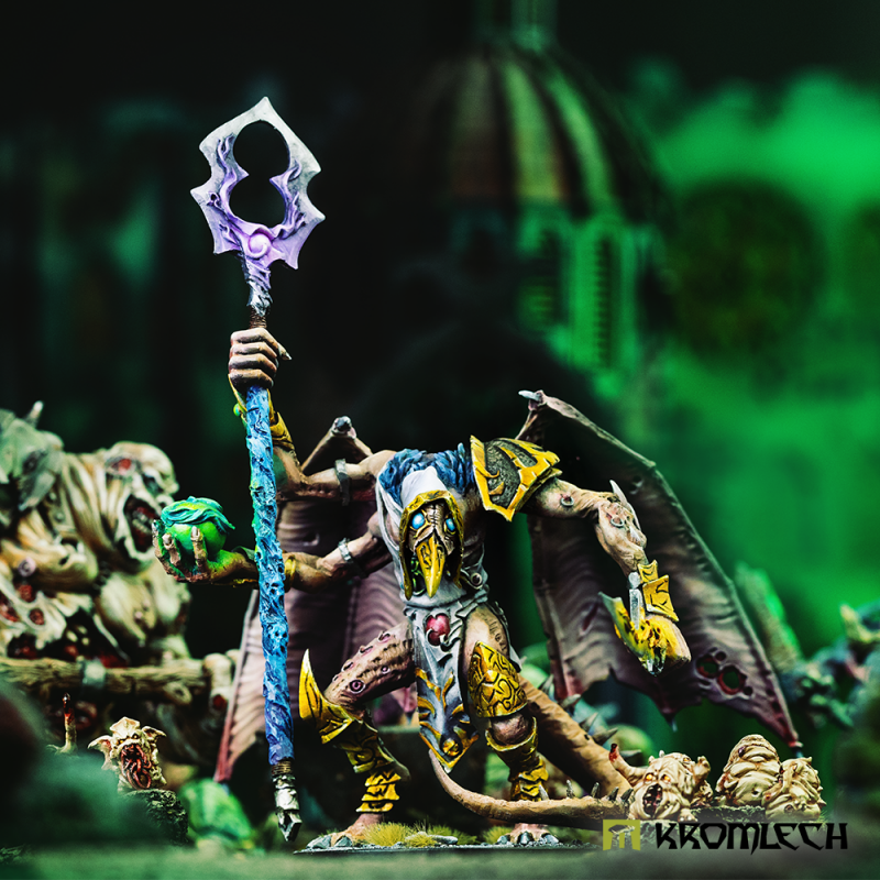 Example of use: Kromlech Monstrous Creature Wings on a painted winged daemon model