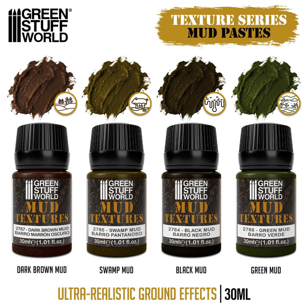 Green Stuff World Mud Textures Set – 4×30ml