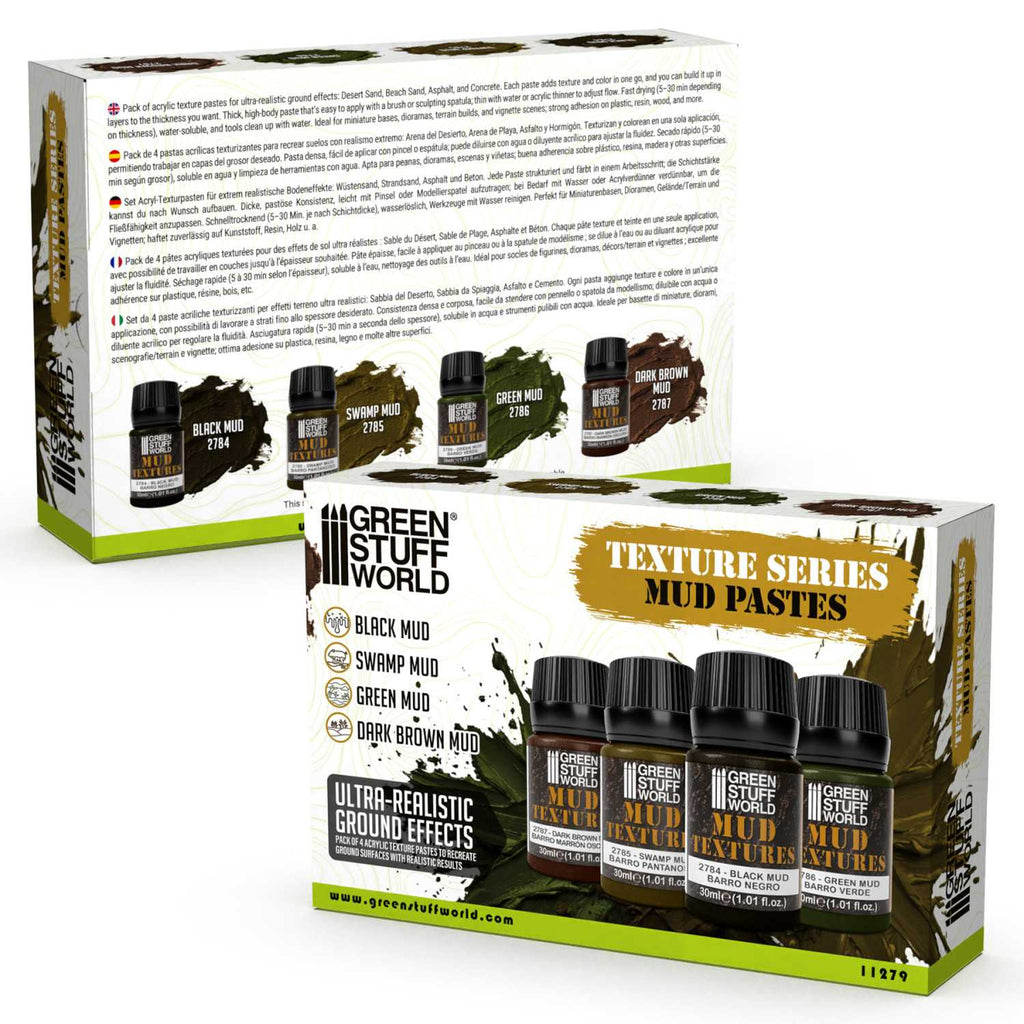 Green Stuff World Mud Textures Set – 4×30ml