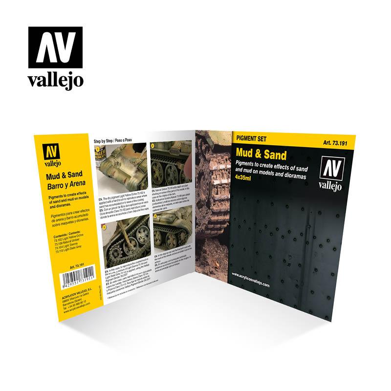 Vallejo Mud & Sand Pigment Set VAL73191