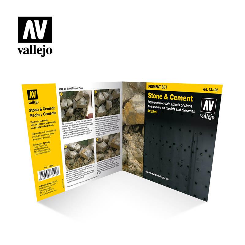 Vallejo Stone & Cement Pigment Set VAL73192