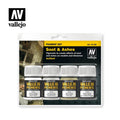 Vallejo Soot & Ashes Pigment Set VAL73193