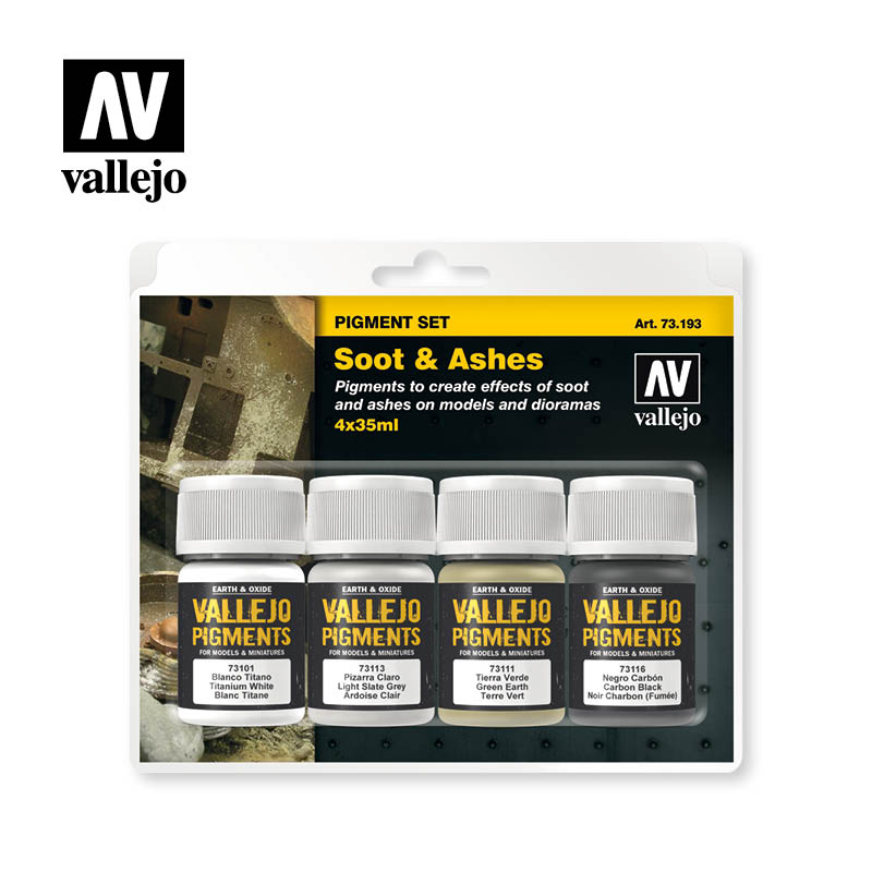 Vallejo Soot & Ashes Pigment Set VAL73193