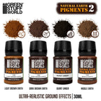 Green Stuff World Natural Earth Pigments Set No. 2 – 4×30ml