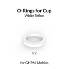Gaahleri contents card: one white Teflon cup o-ring for GHPM-Mobius, marked x 2 for a two-ring pack