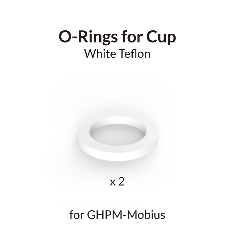 Gaahleri contents card: one white Teflon cup o-ring for GHPM-Mobius, marked x 2 for a two-ring pack