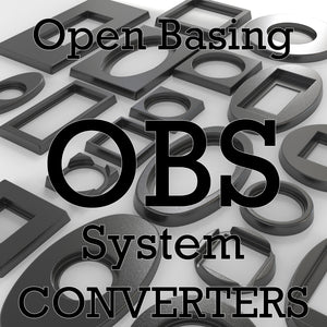 OBS Converters Pack - Various base converters for wargaming miniatures, including round, square, and oval shapes