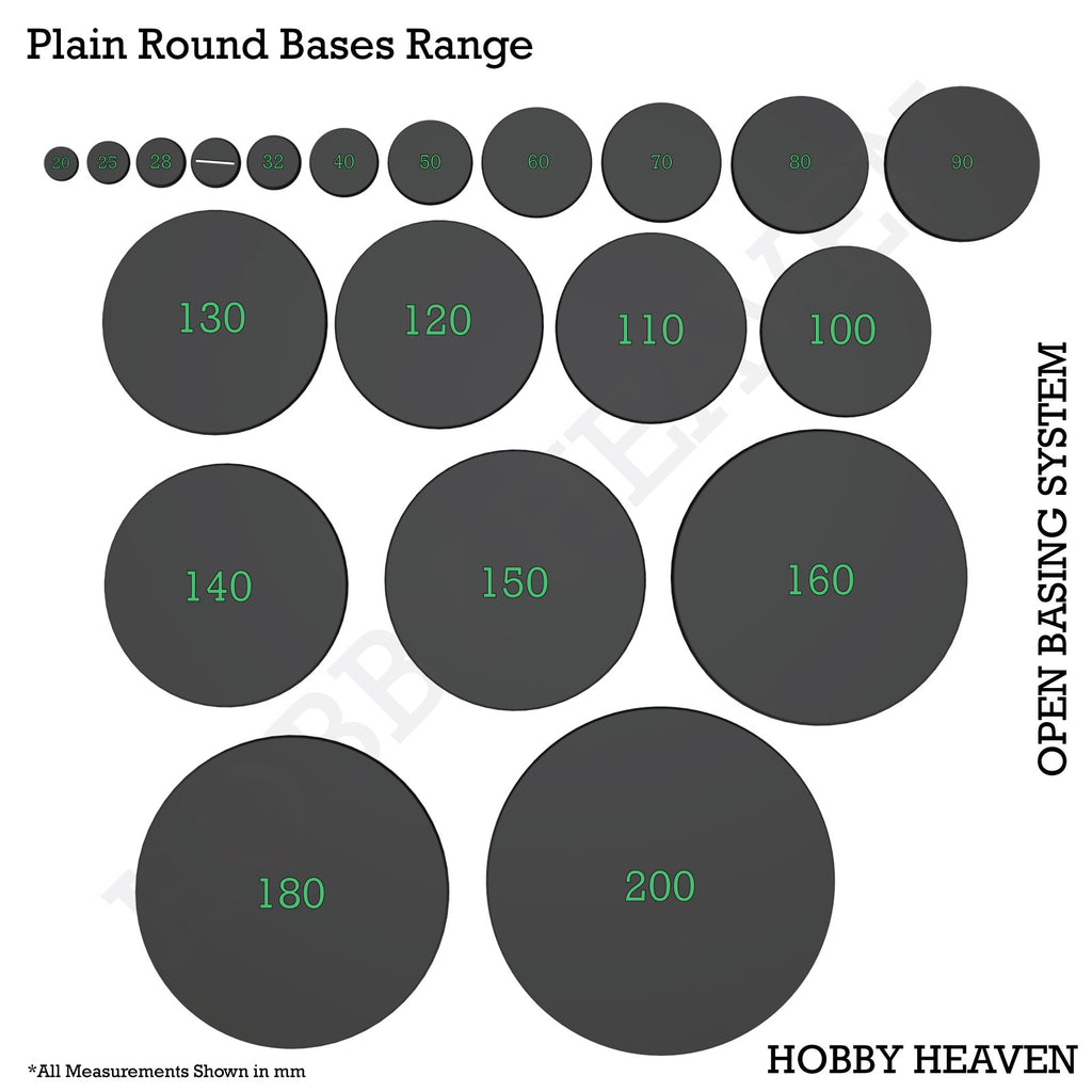 Top View Basing OBS Core Pack: 3D Printable Miniature Bases | Affordable Wargaming ...