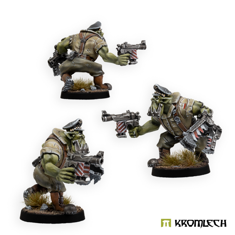 The painted squad leader from three sides