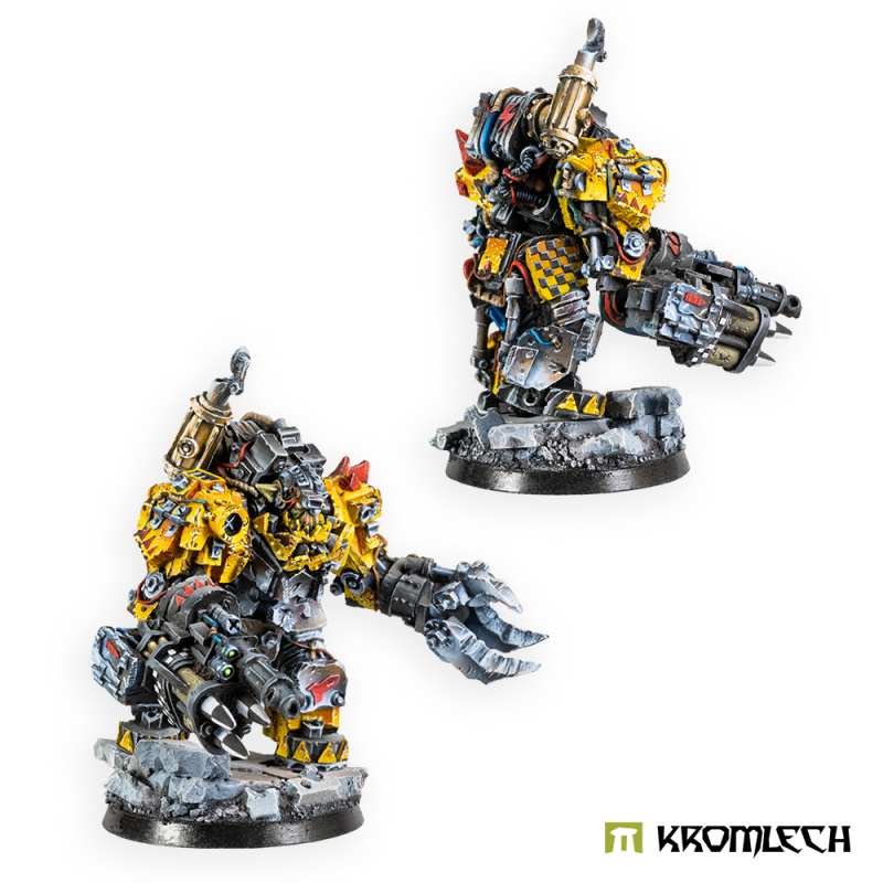 The painted Krash Rokkets Juggernaut from behind and from the side