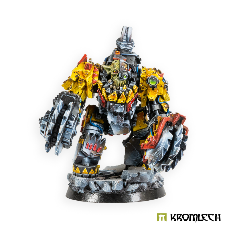 The painted Rippa Buzzsaws Juggernaut from the front