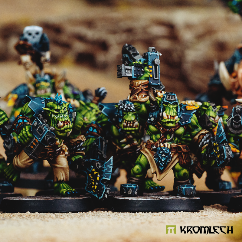Example of use: orc warriors with these weapons advancing in a line
