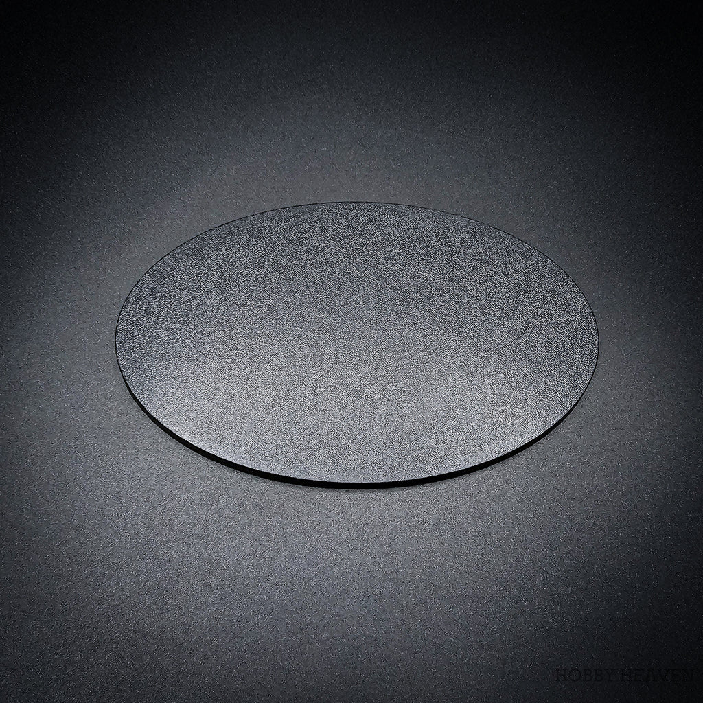 Black oval 170x105 mm miniature base for tabletop wargaming models
