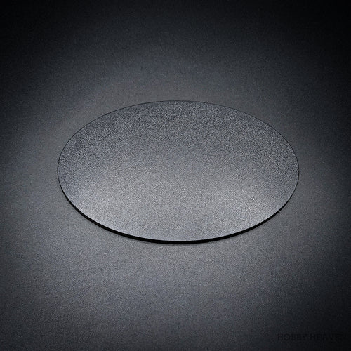 Black oval 170x105 mm miniature base for tabletop wargaming models