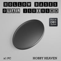 Hollow Bases Range  - Wargaming 3d Printed Bases (OBS System)
