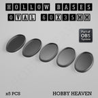 Hollow Bases Range  - Wargaming 3d Printed Bases (OBS System)