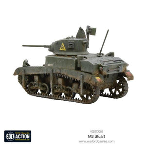 Painted M3 Stuart tank for Bolt Action – US, British, Soviet forces