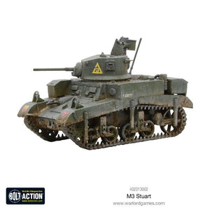 Painted M3 Stuart tank for Bolt Action – US, British, Soviet forces