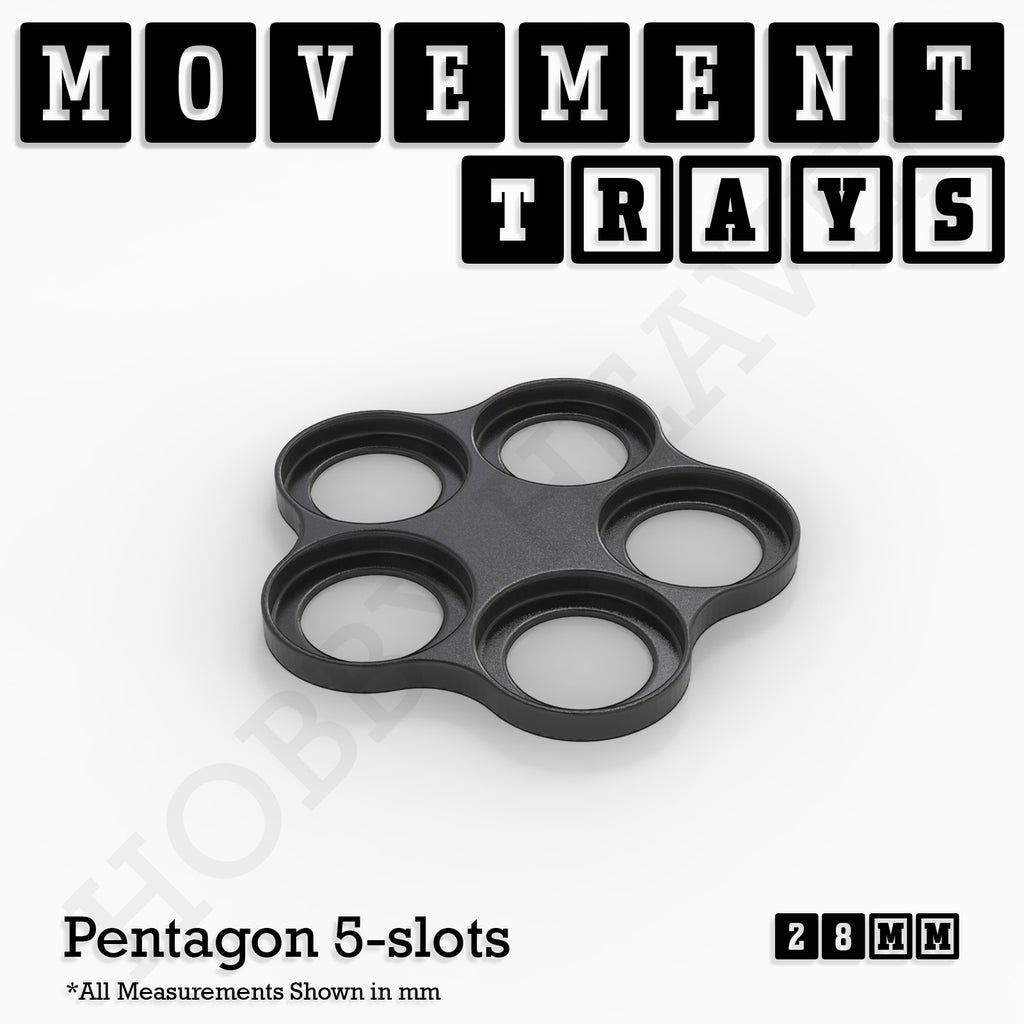 28mm Movement Trays for Tabletop Games | Wargaming | Full Range