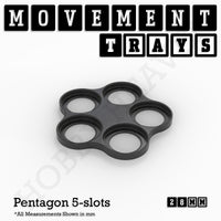 28mm Movement Trays for Tabletop Games | Warhammer Compatible | Full Range
