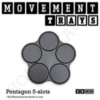 28mm Movement Trays for Tabletop Games | Warhammer Compatible | Full Range
