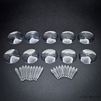 32mm Round Flying Clear Plastic Base
