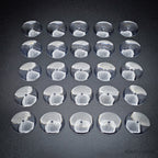 32mm Round Flying Clear Plastic Base