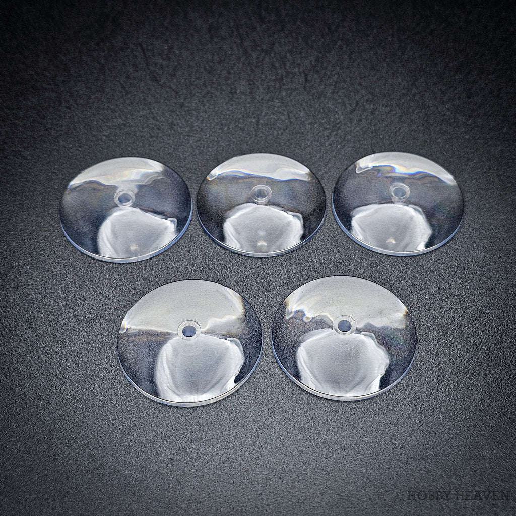 32mm Round Flying Clear Plastic Base