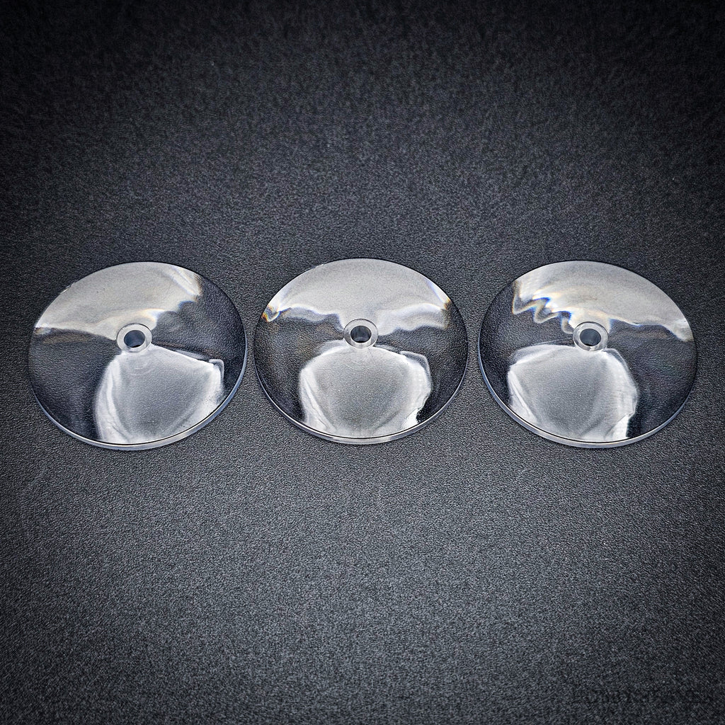 32mm Round Flying Clear Plastic Base