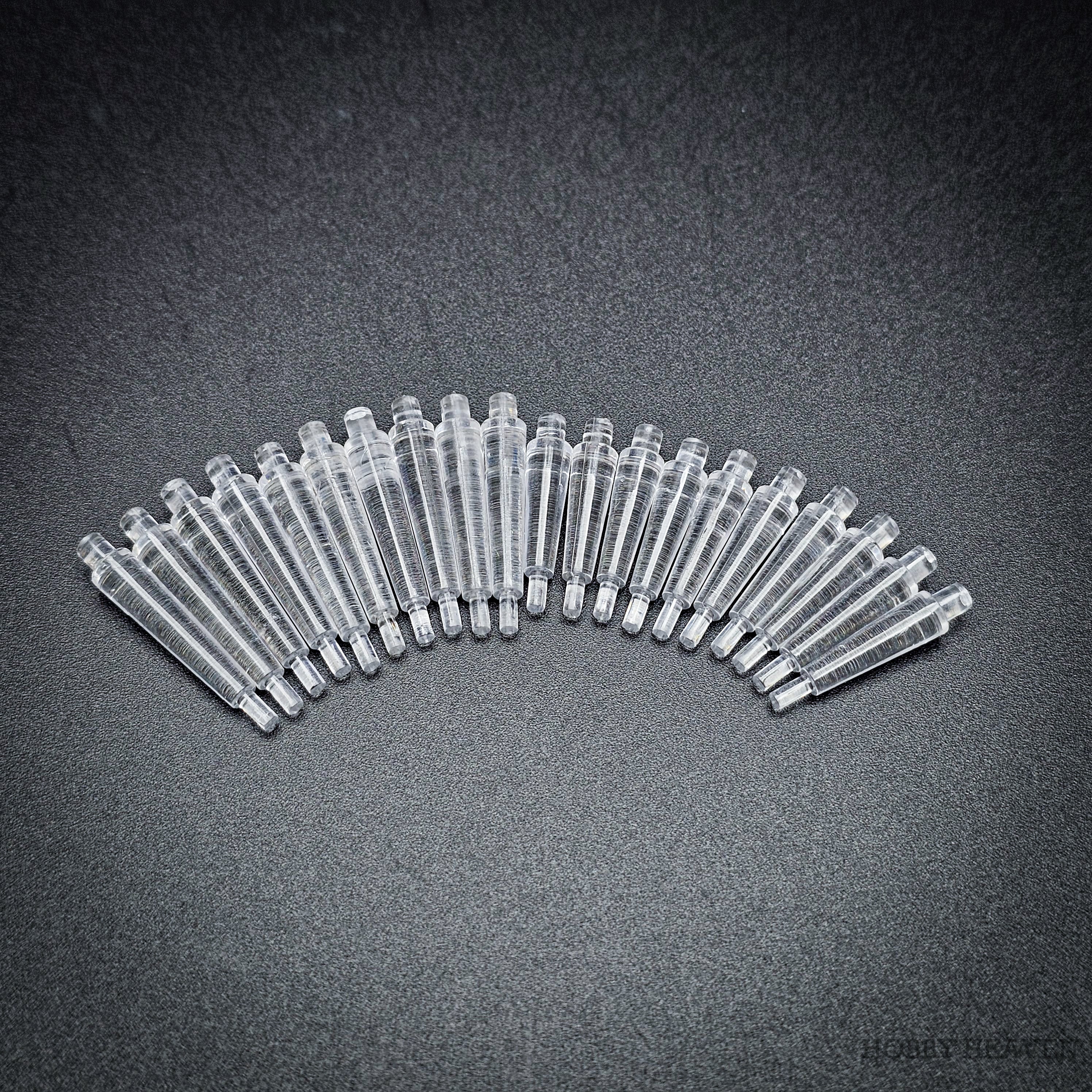 32mm Round Flying Clear Plastic Base