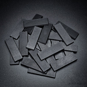 60x20mm Rectangle Plain Plastic Bases 3d Print