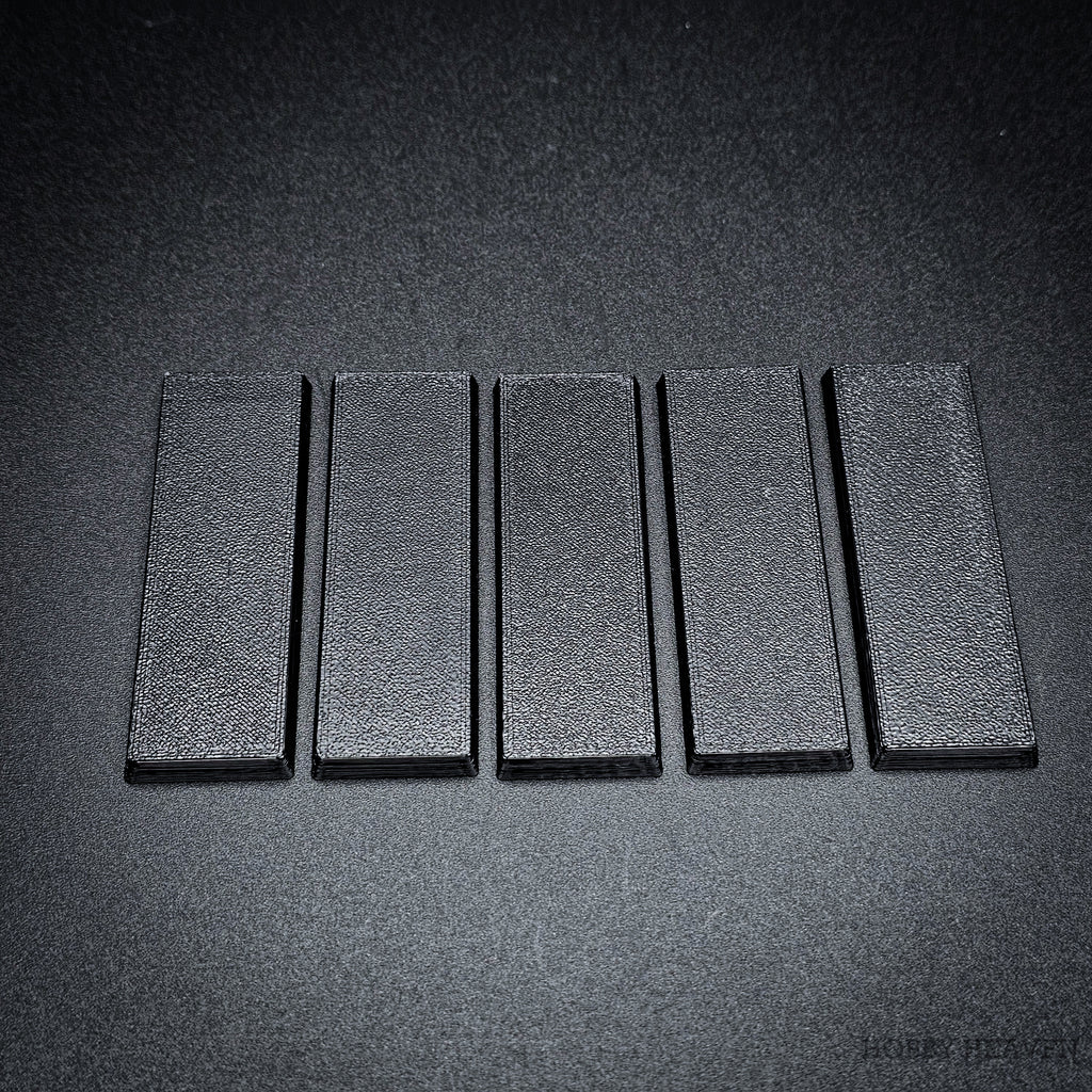 60x20mm Rectangle Plain Plastic Bases 3d Print