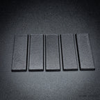 60x20mm Rectangle Plain Plastic Bases 3d Print