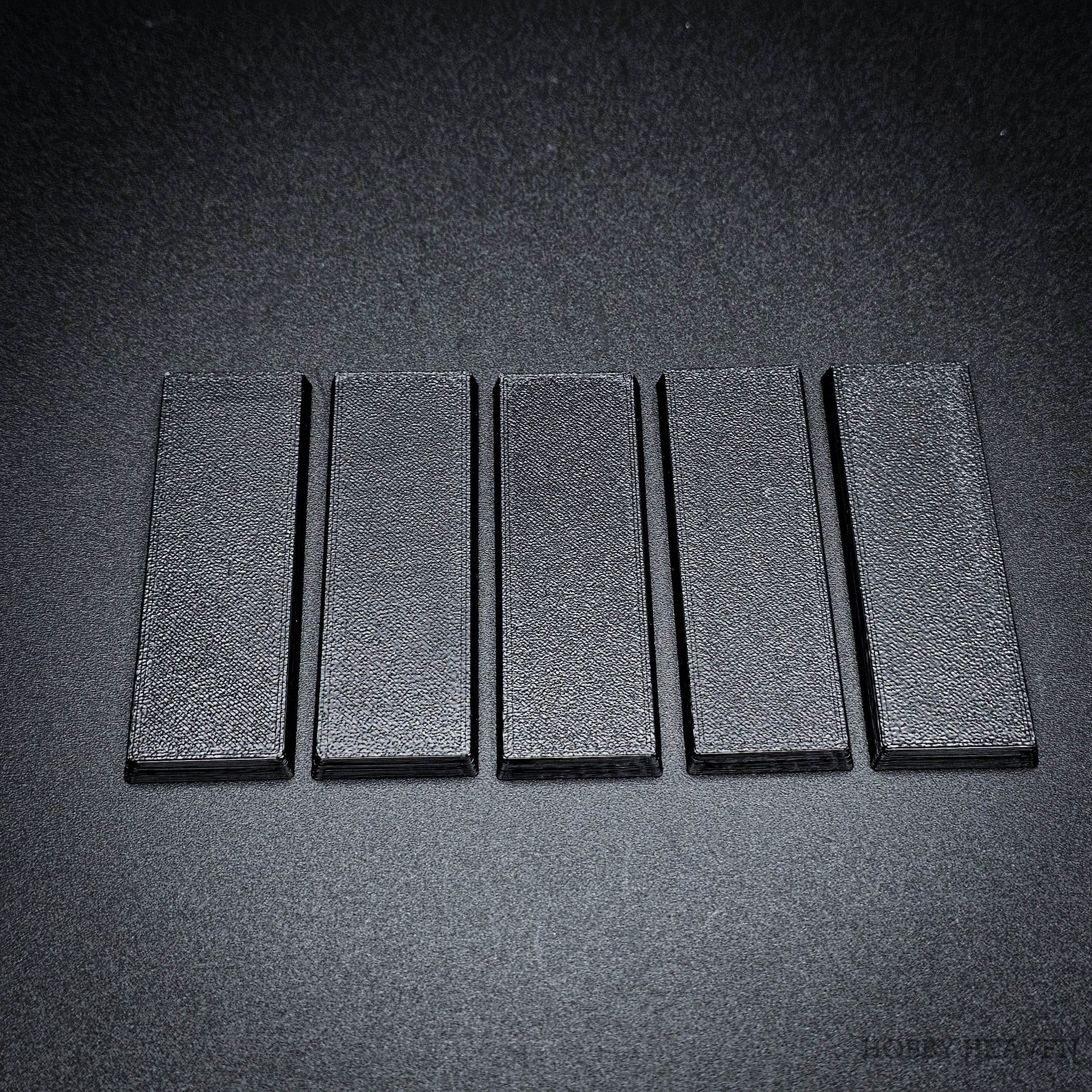 60x20mm Rectangle Plain Plastic Bases 3d Print