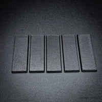 60x20mm Rectangle Plain Plastic Bases 3d Print
