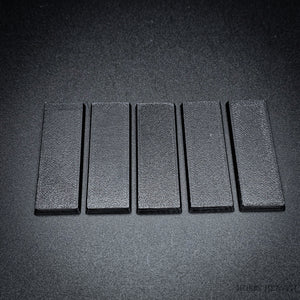 60x20mm Rectangle Plain Plastic Bases 3d Print