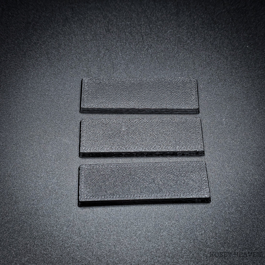 60x20mm Rectangle Plain Plastic Bases 3d Print